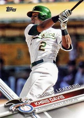 #291 Khris Davis - Oakland Athletics - 2017 Topps Baseball