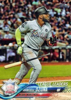 #291 Marcell Ozuna - Miami Marlins - 2018 Topps Baseball