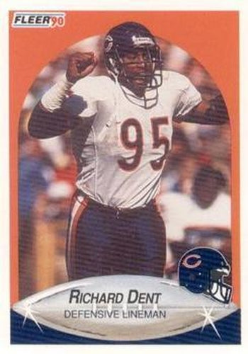 #291 Richard Dent - Chicago Bears - 1990 Fleer Football
