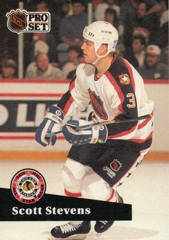 #292 Scott Stevens - 1991-92 Pro Set Hockey