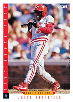#292 Jacob Brumfield - Cincinnati Reds - 1993 Score Baseball