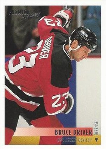 #292 Bruce Driver - New Jersey Devils - 1994-95 Topps Premier Hockey