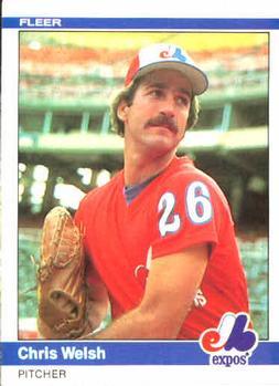 #292 Chris Welsh - Montreal Expos - 1984 Fleer Baseball