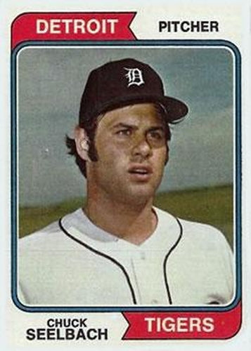 #292 Chuck Seelbach - Detroit Tigers - 1974 Topps Baseball