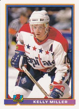 #292 Kelly Miller - Washington Capitals - 1991-92 Bowman Hockey