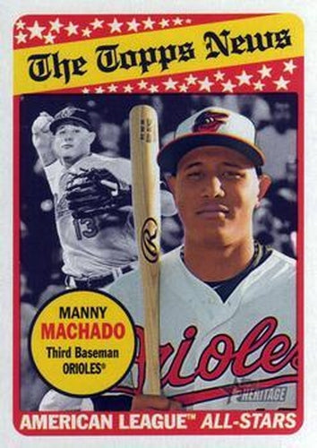 #292 Manny Machado - Baltimore Orioles - 2018 Topps Heritage Baseball