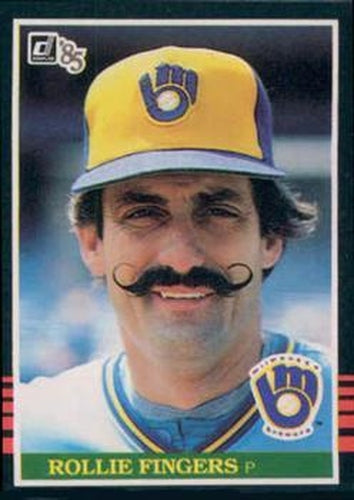 #292 Rollie Fingers - Milwaukee Brewers - 1985 Donruss Baseball