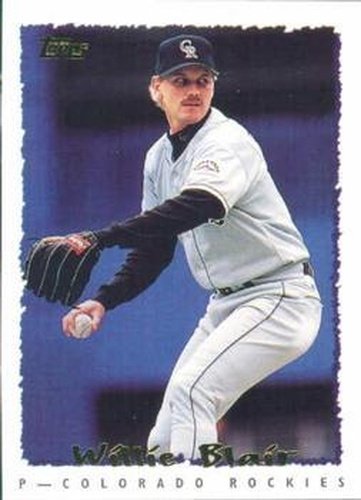#292 Willie Blair - Colorado Rockies - 1995 Topps Baseball