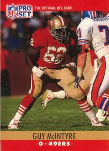 #292 Guy McIntyre - San Francisco 49ers - 1990 Pro Set Football