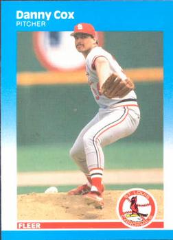 #292 Danny Cox - St. Louis Cardinals - 1987 Fleer Baseball