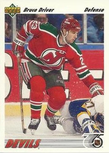 #292 Bruce Driver - New Jersey Devils - 1991-92 Upper Deck Hockey