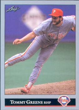 #292 Tommy Greene - Philadelphia Phillies - 1992 Leaf Baseball