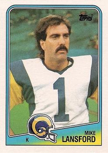 #292 Mike Lansford - Los Angeles Rams - 1988 Topps Football