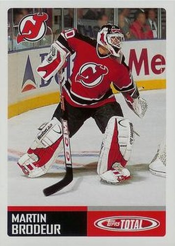 #293 Martin Brodeur - New Jersey Devils - 2002-03 Topps Total Hockey