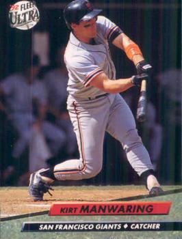 #293 Kirt Manwaring - San Francisco Giants - 1992 Ultra Baseball