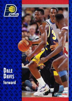 #293 Dale Davis - Indiana Pacers - 1991-92 Fleer Basketball