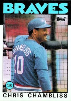 #293 Chris Chambliss - Atlanta Braves - 1986 Topps Baseball
