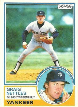 #293 Graig Nettles - New York Yankees - 1983 O-Pee-Chee Baseball