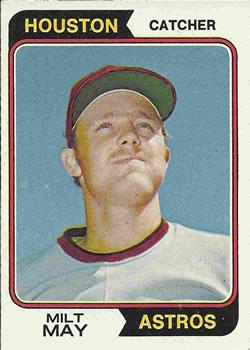 #293 Milt May - Houston Astros - 1974 Topps Baseball