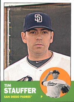 #293 Tim Stauffer - San Diego Padres - 2012 Topps Heritage Baseball