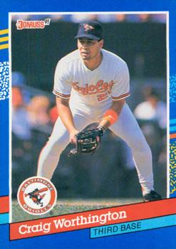 #293 Craig Worthington - Baltimore Orioles - 1991 Donruss Baseball