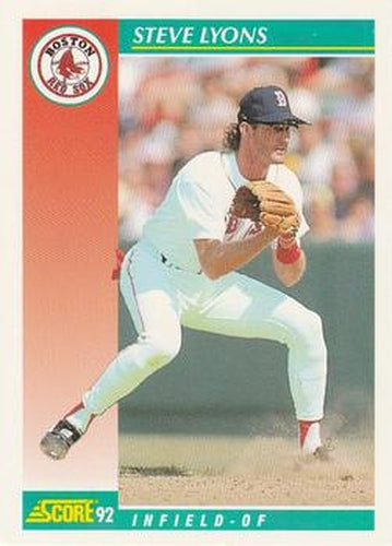 #294 Steve Lyons - Boston Red Sox - 1992 Score Baseball