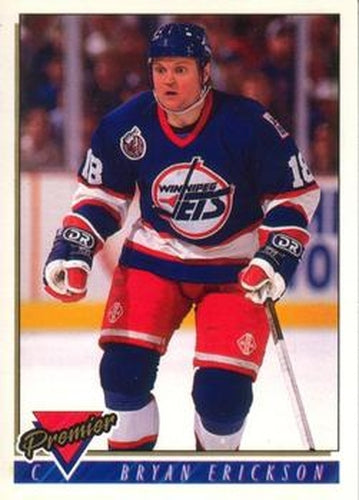 #294 Bryan Erickson - Winnipeg Jets - 1993-94 O-Pee-Chee Premier Hockey