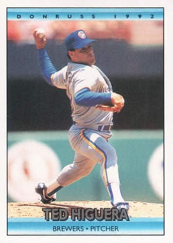 #294 Ted Higuera - Milwaukee Brewers - 1992 Donruss Baseball