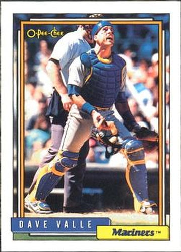 #294 Dave Valle - Seattle Mariners - 1992 O-Pee-Chee Baseball