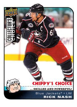 #294 Rick Nash - Columbus Blue Jackets - 2008-09 Collector's Choice Hockey