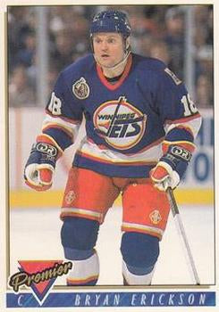 #294 Bryan Erickson - Winnipeg Jets - 1993-94 Topps Premier Hockey