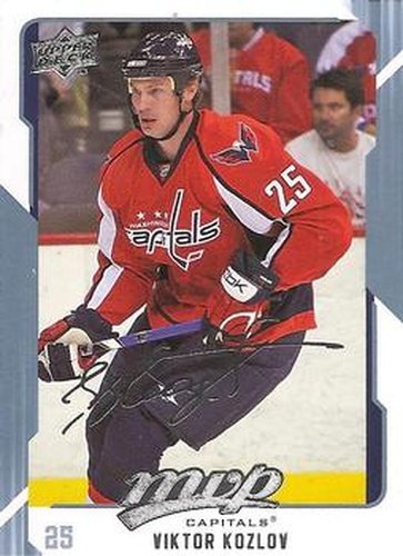 #294 Viktor Kozlov - Washington Capitals - 2008-09 Upper Deck MVP Hockey
