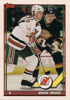 #294 Bruce Driver - New Jersey Devils - 1991-92 Topps Hockey