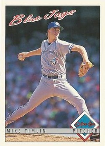 #295 Mike Timlin - Toronto Blue Jays - 1993 O-Pee-Chee Baseball