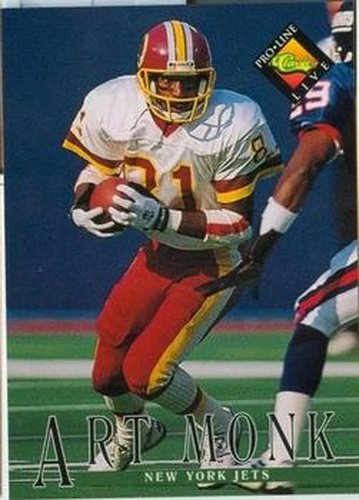 #295 Art Monk - New York Jets - 1994 Pro Line Live Football