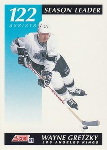 #295 Wayne Gretzky - Los Angeles Kings - 1991-92 Score Canadian Bilingual Hockey