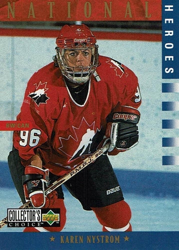 #295 Karen Nystrom - Canada - 1997-98 Collector's Choice Hockey