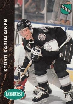 #295 Kyosti Karjalainen - Los Angeles Kings - 1991-92 Parkhurst Hockey