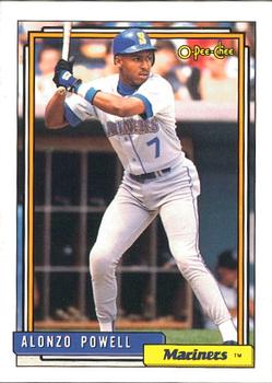 #295 Alonzo Powell - Seattle Mariners - 1992 O-Pee-Chee Baseball