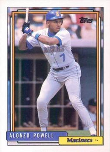 #295 Alonzo Powell - Seattle Mariners - 1992 Topps Baseball