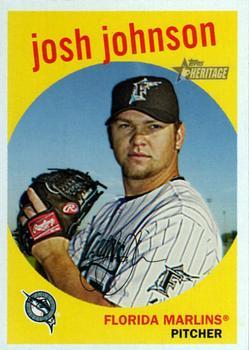 #295 Josh Johnson - Florida Marlins - 2008 Topps Heritage Baseball