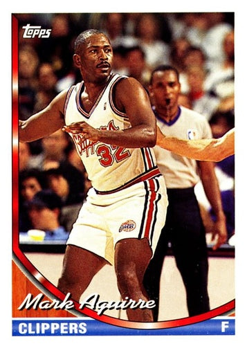#295 Mark Aguirre - Los Angeles Clippers - 1993-94 Topps Basketball