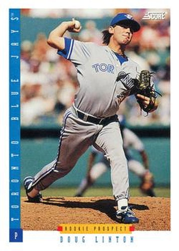 #295 Doug Linton - Toronto Blue Jays - 1993 Score Baseball