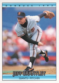 #295 Jeff Brantley - San Francisco Giants - 1992 Donruss Baseball
