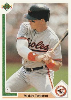 #296 Mickey Tettleton - Baltimore Orioles - 1991 Upper Deck Baseball