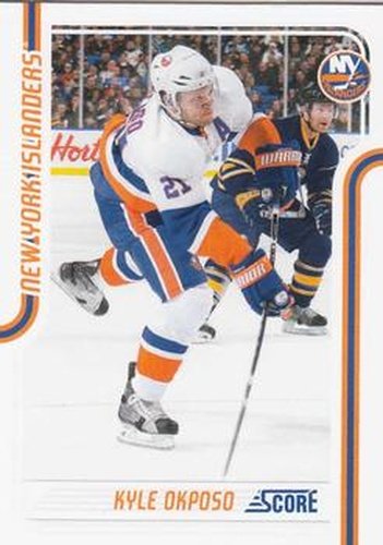 #296 Kyle Okposo - New York Islanders - 2011-12 Score Hockey
