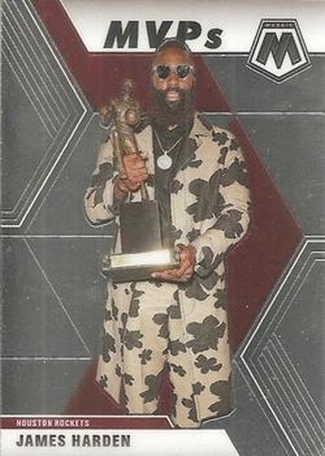 #296 James Harden - Houston Rockets - 2019-20 Panini Mosaic Basketball