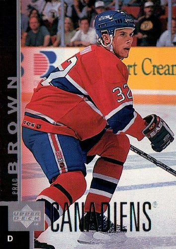 #296 Brad Brown - Montreal Canadiens - 1997-98 Upper Deck Hockey