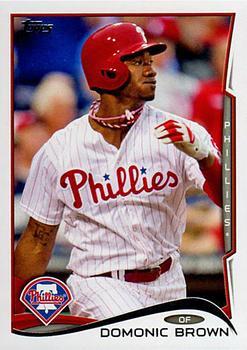 #296a Domonic Brown - Philadelphia Phillies - 2014 Topps Baseball