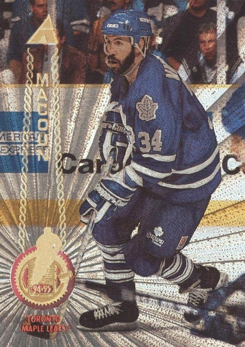 #297 Jamie Macoun - Toronto Maple Leafs - 1994-95 Pinnacle Hockey - Rink Collection
